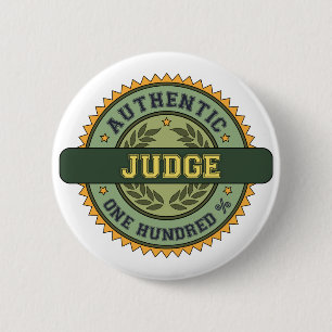 Authentic Judge 2 Inch Round Button