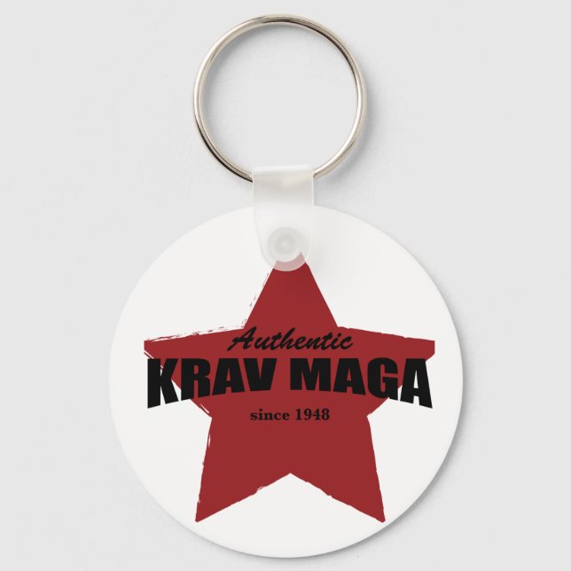 Authentic Krav Maga since 1948 Keychain (Front)