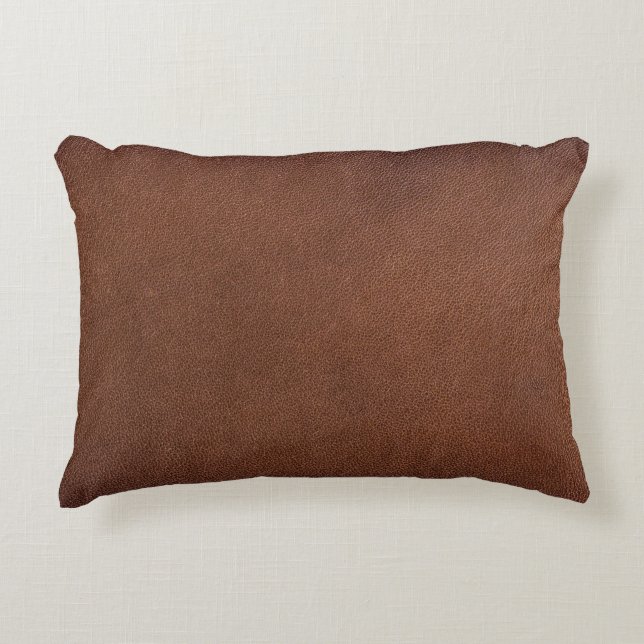 Authentic leather texture, genuine background. accent pillow (Front)