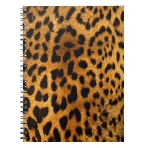 Authentic Leopard Fur Texture Notebook