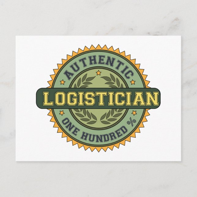 Authentic Logistician Postcard (Front)