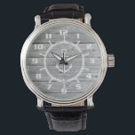 Authentic looking Wood Rustic nautical theme Watch<br><div class="desc">Authentic looking Wood Rustic Anchor nautical design.</div>