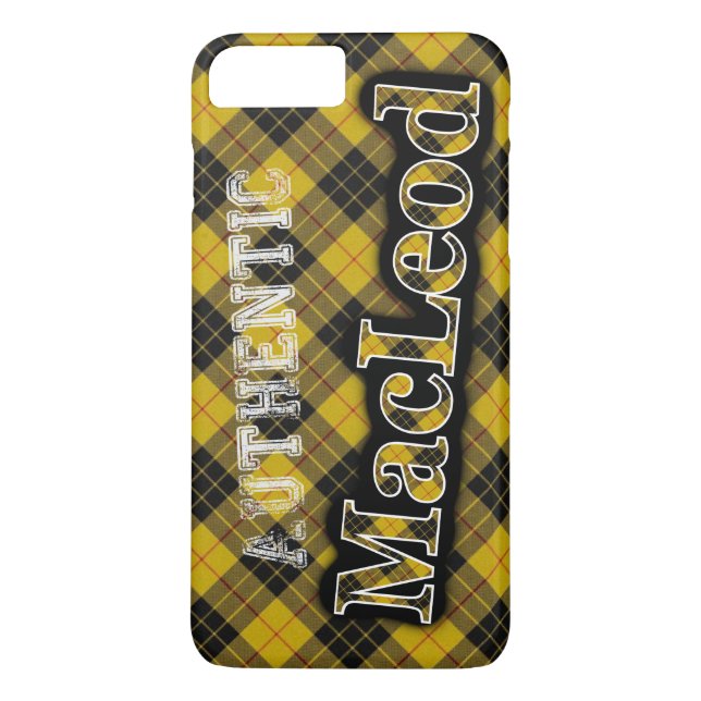 Authentic MacLeod Scottish Tartan Design Case (Back)