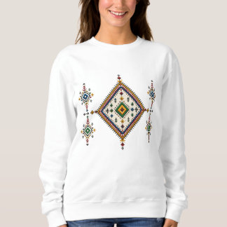 Authentic Moroccan Amazigh Rug Pattern | Berber Di Sweatshirt