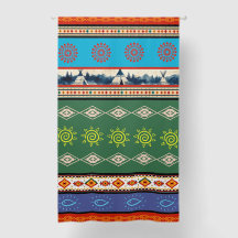 Authentic Native American Style Pattern Curtain