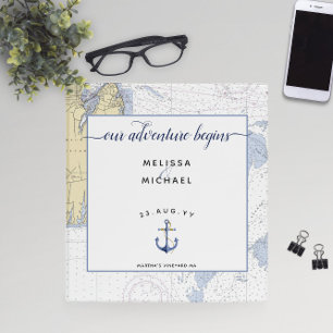 ⚓Authentic Nautical Wedding Planning Organizer Binder