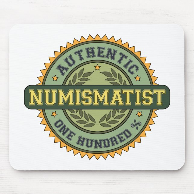 Authentic Numismatist Mouse Pad (Front)