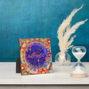 “Authentic'’ ONE WORD Inspirivity Plaque
