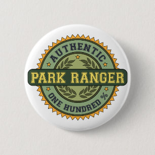 Authentic Park Ranger 2 Inch Round Button