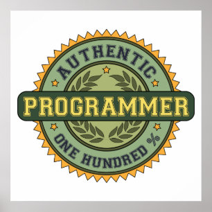 Authentic Programmer Poster