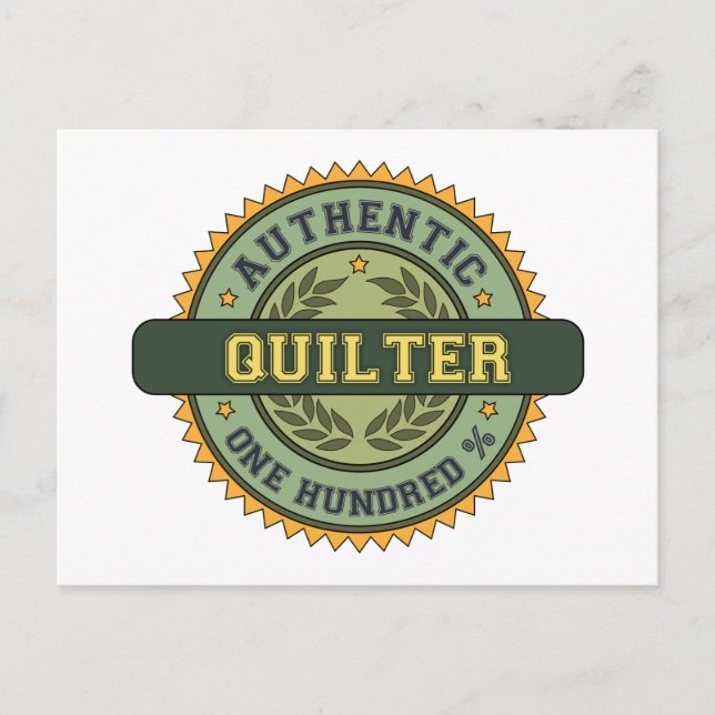 Authentic Quilter Postcard (Front)