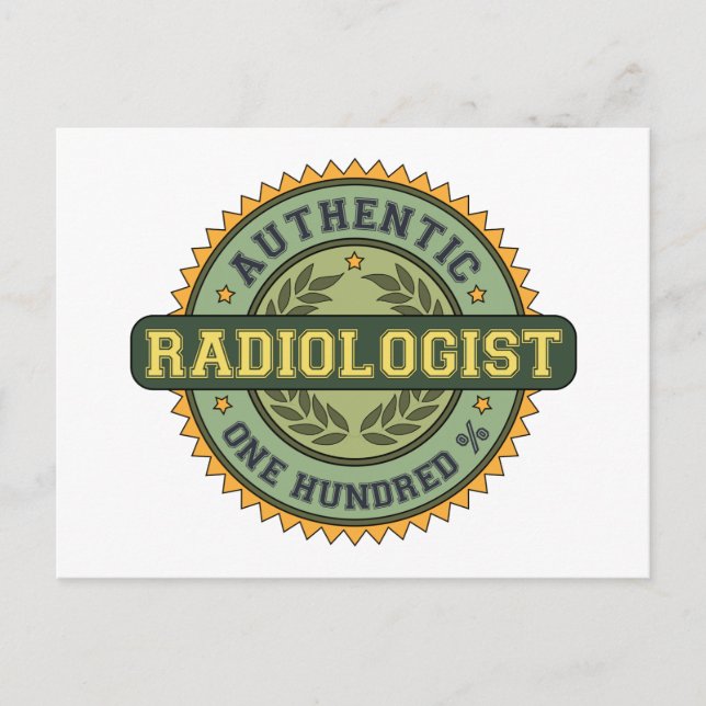 Authentic Radiologist Postcard (Front)