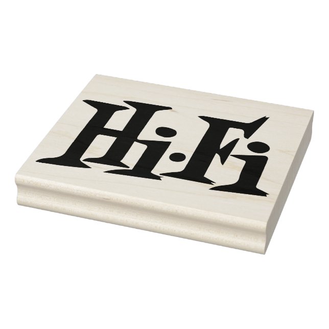 Authentic Retro Hi-Fi Album Cover Logo Art Stamp (Stamp)
