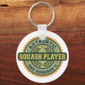 Authentic Squash Player Keychain (Front)