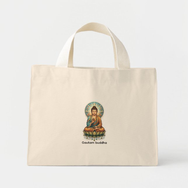 Authentic Sukiti Budh Ancient Art - Dhamma Tote Ba (Front)