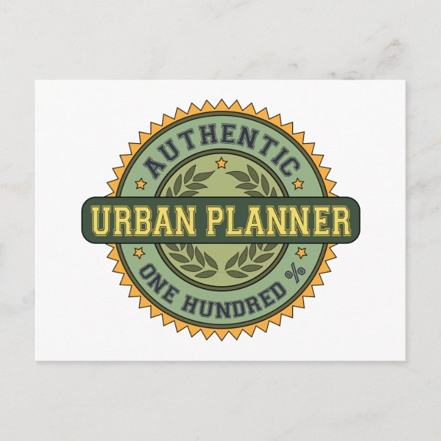 Authentic Urban Planner Postcard (Front)