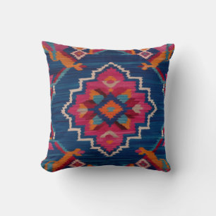 Authentique Coussins de tapis Blue Kilim : Un morc