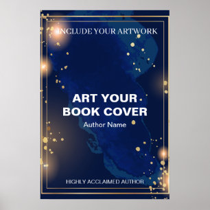 Author Book Cover Art Promotional Book Launch  Poster