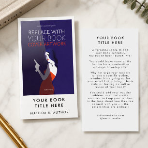 Author Book Launch Promotion Business Cards