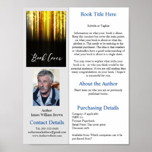 Author Book One Sheet Promotional Sell Poster