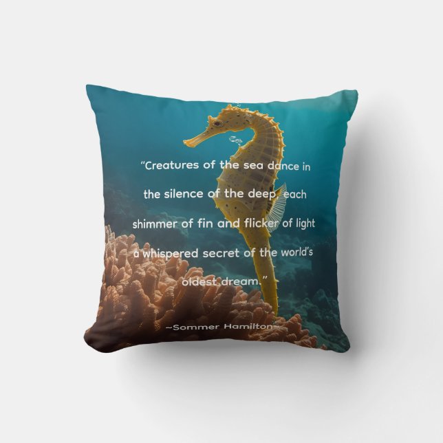Author Collection by Author Sommer Hamilton Throw Pillow (Front)