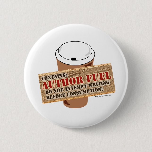 Author Fuel 2 Inch Round Button (Front)