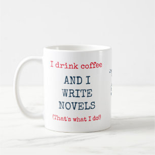 Author I Write Books Funny Text Coffee Mug