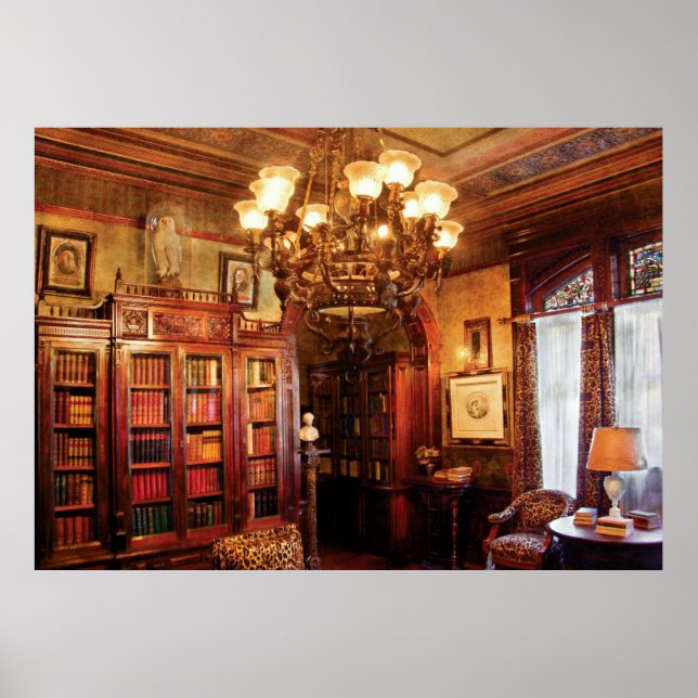 Author - In the Library Poster (Front)