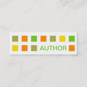 AUTHOR (mod squares) Mini Business Card