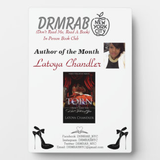 Author photo Plaque