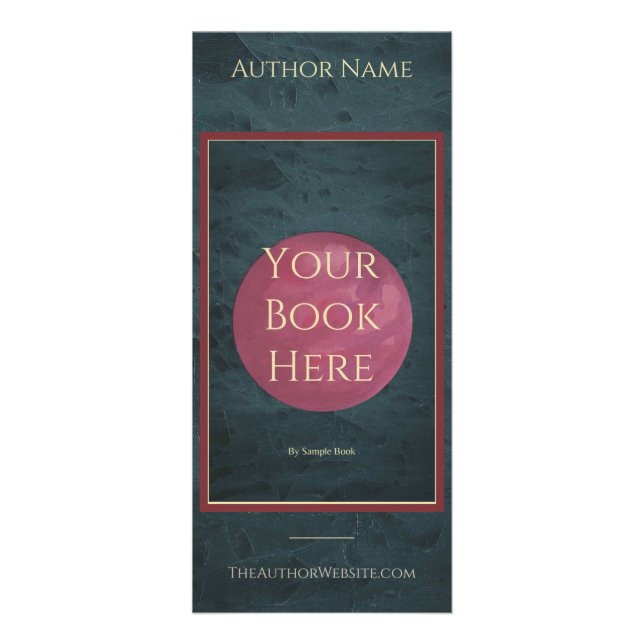 Author Rack Card with space for Book Cover (Front)