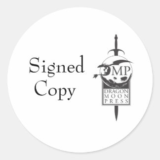 Author "signed copy" stickers