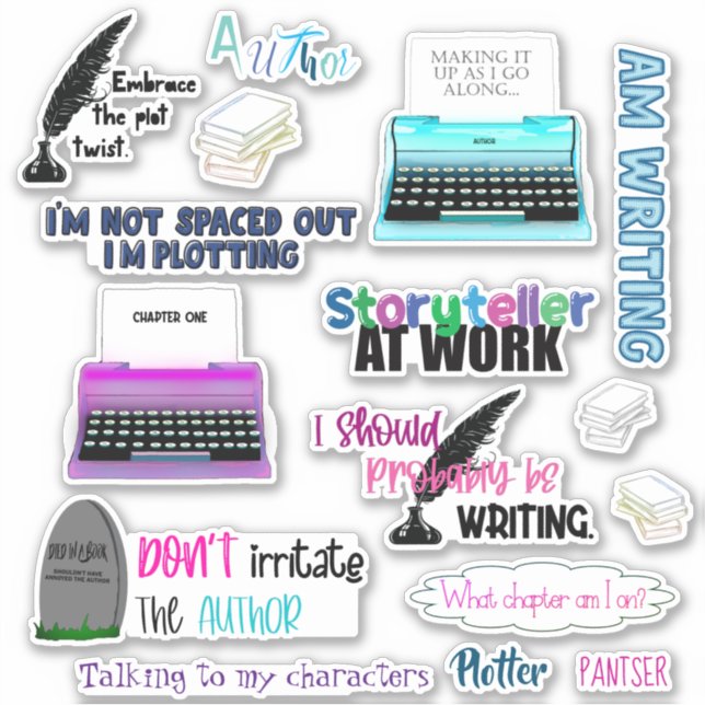 Author stickers 8x8 (Front)