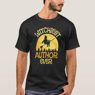Author Witch Halloween Humour T-Shirt