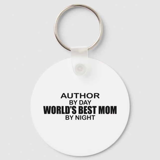 Author - World's Best Mom Keychain (Front)