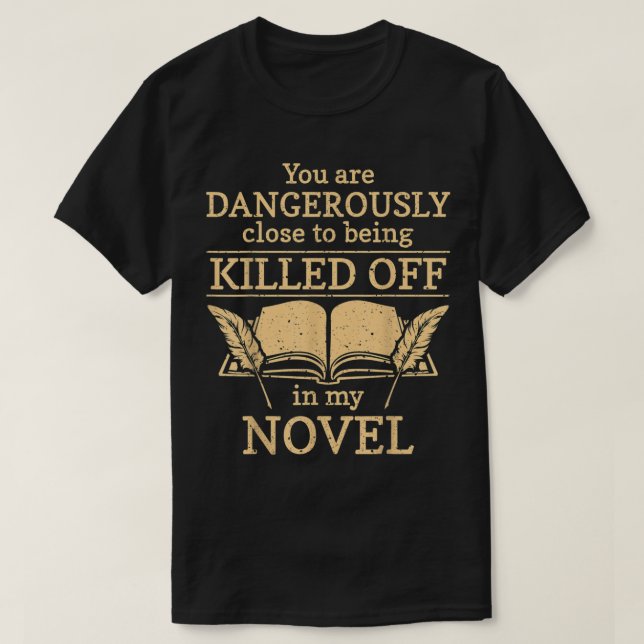 Author Writer Novelist T-Shirt (Design devant)