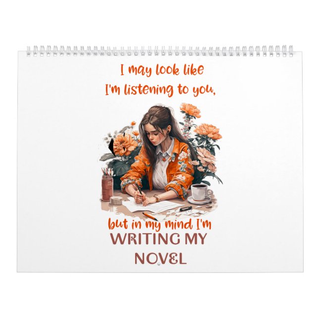Author Writers Inspiration Wall Calendar  (Cover)