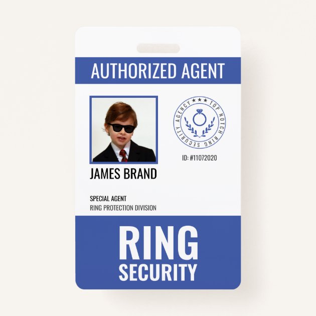 ring security badge wedding