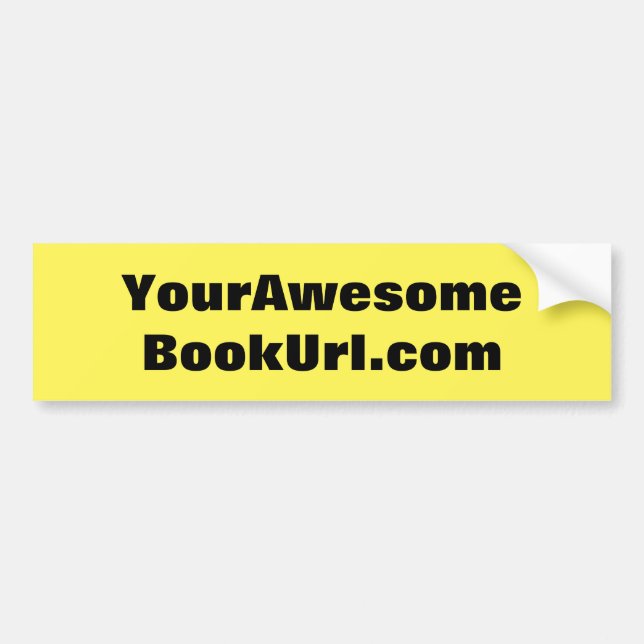 Author's Book or Name / Url on Bumper Sticker (Front)