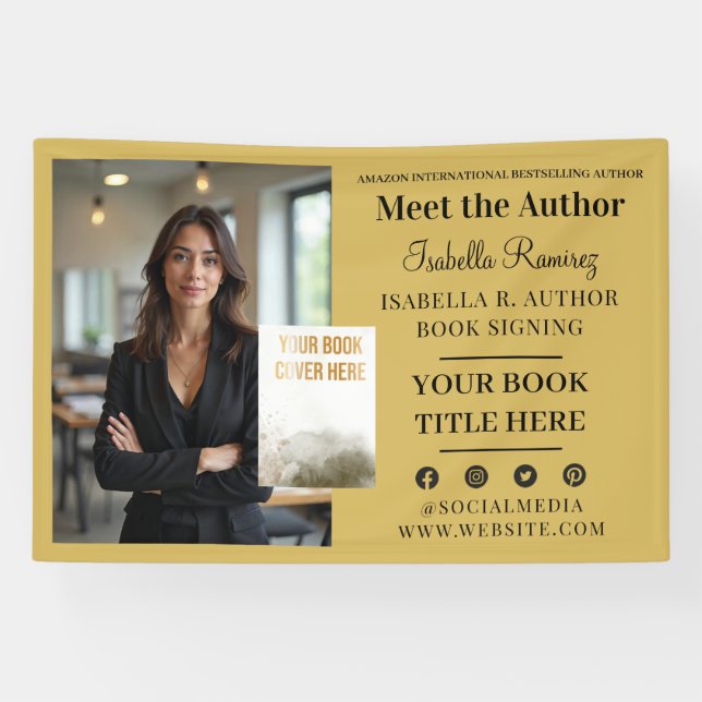 Author's Book Signing & Launch Event Promotion Banner (Horizontal)