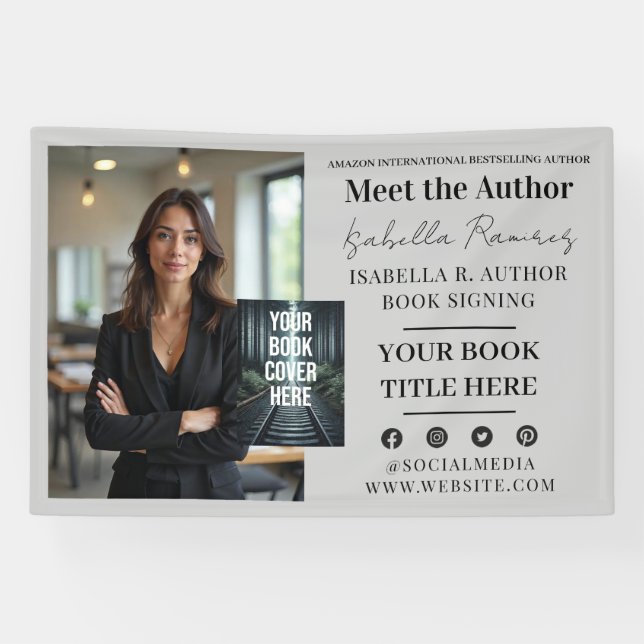 Author's Book Signing & Launch Event Promotion Banner (Horizontal)