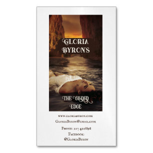 Author's Promotional Material Bookcover Magnetic Business Card