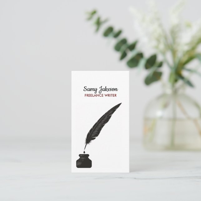 AUTHORS & WRITERS Business Card (Standing Front)