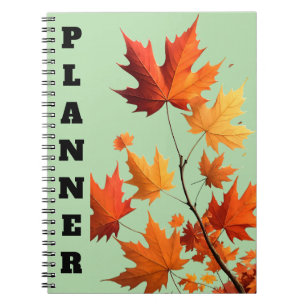 Authumn leaves Spiral Photo Notebook