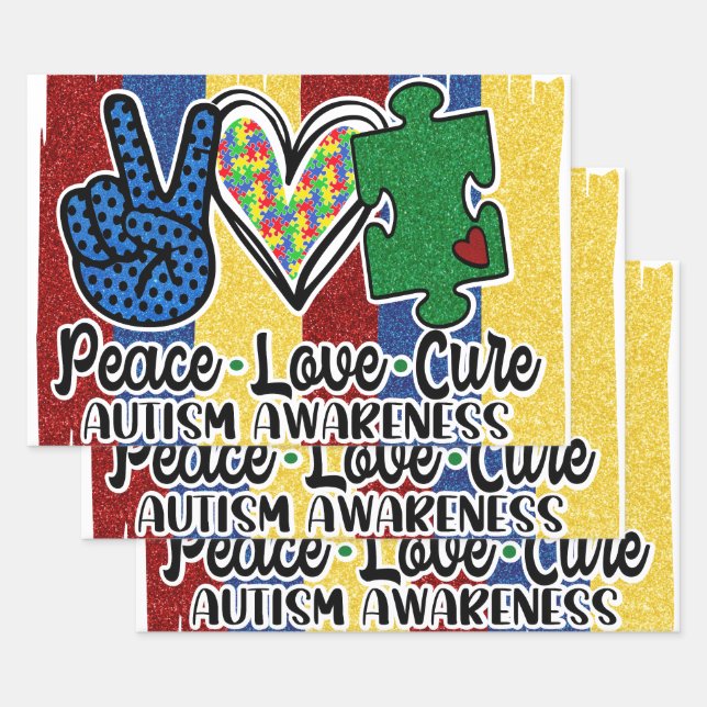 Autism 19" x 29" Wrapping paper sheets (Set)