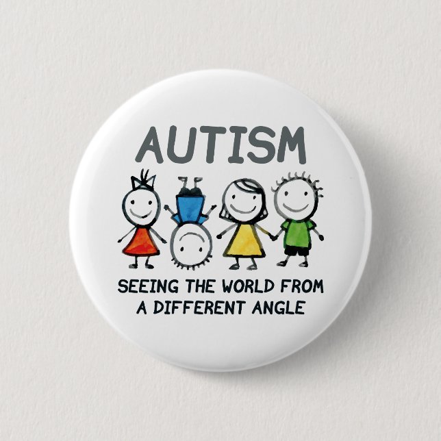 Autism 2 Inch Round Button (Front)