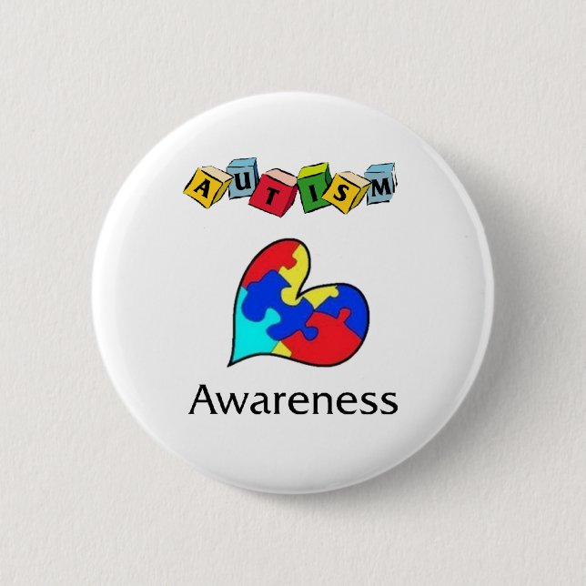 AUTISM 2 INCH ROUND BUTTON (Front)