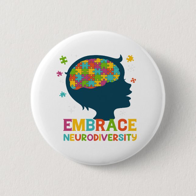 Autism, Aba therapist, Autism awareness, Adhd,  2 Inch Round Button (Front)