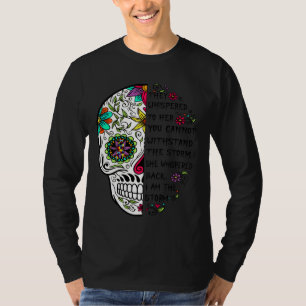 Autism Acceptance Autism Mom Sugar Skull T-Shirt
