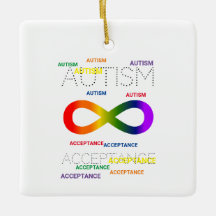Autism Acceptance infinity dots Ornament